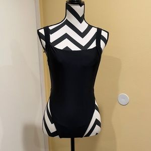 Square Neck One-Piece Swimsuit